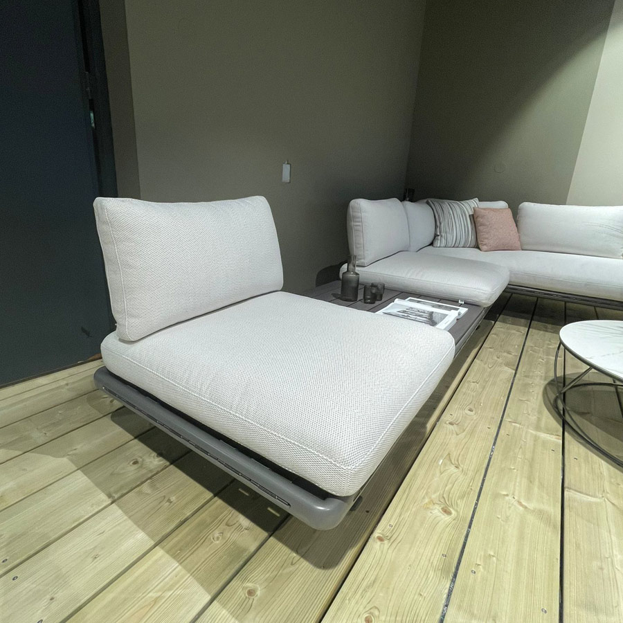 9 Rolf Benz Outdoor Lounge bank witte hoekbank met korting 1