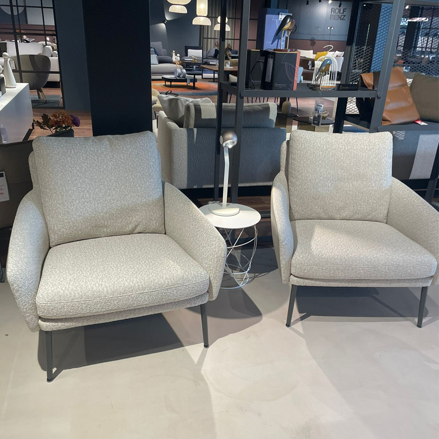 Rolf Benz Jon Fauteuil stof/leer