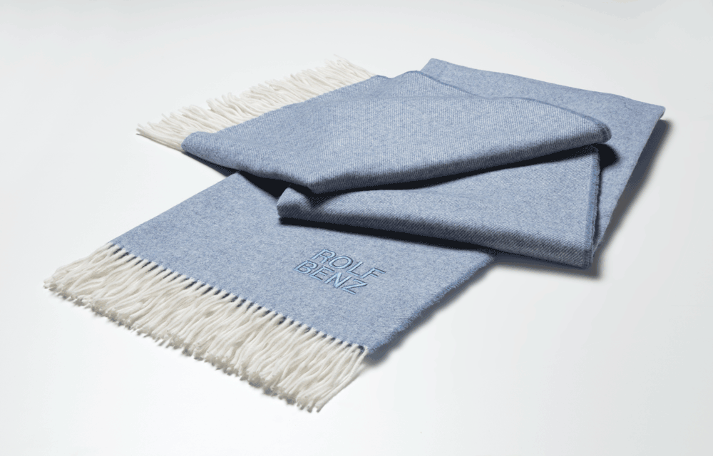 Rolf Benz Plaid lichtblauw