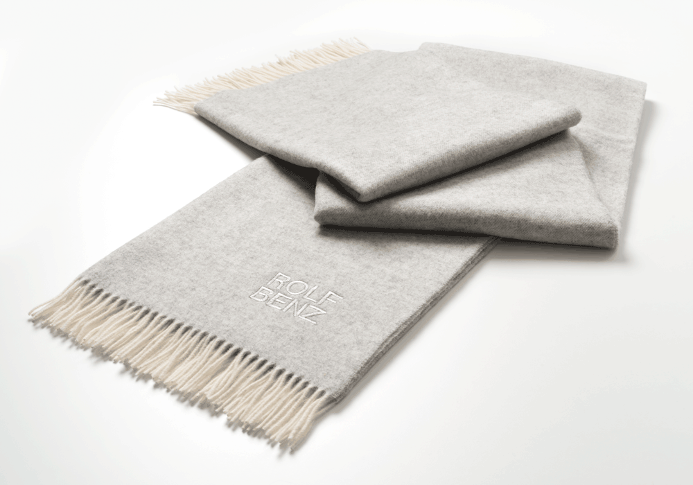 Rolf Benz Plaid lichtgrijs