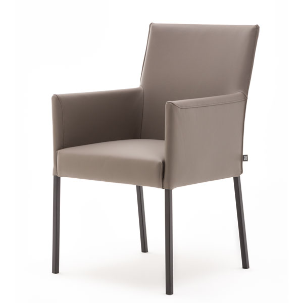 rolf benz 652 eetkamerstoel leer arm1