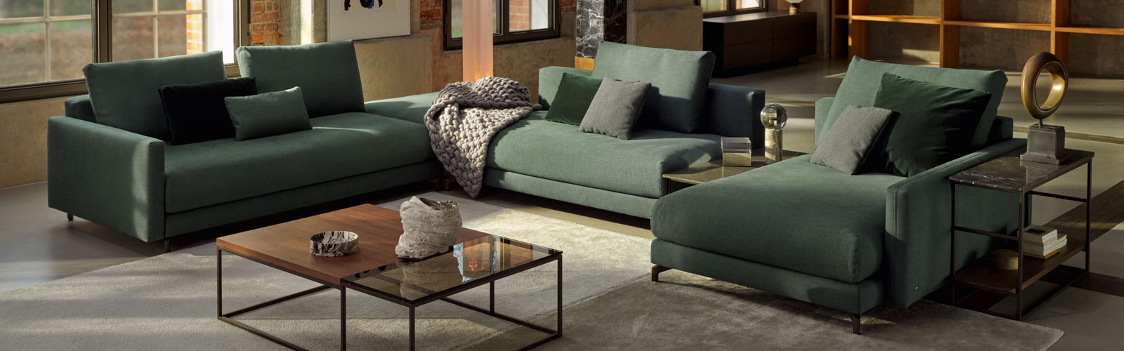 rolf benz nuvola loungebank groen
